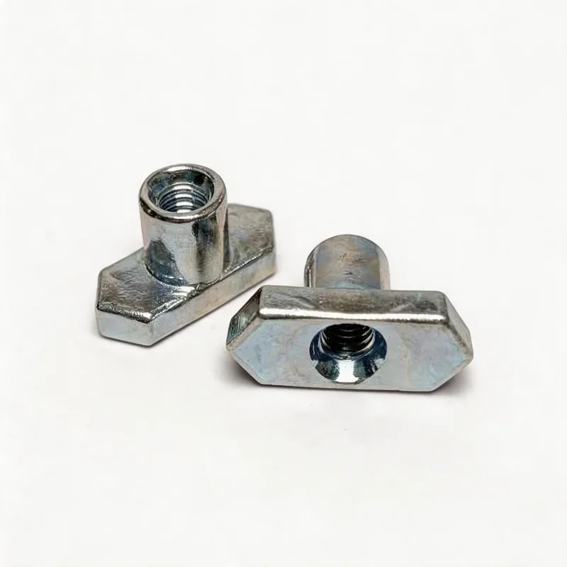 WQL-F light rail nut — WeiQue zinc-plated steel — DIN 3015-1