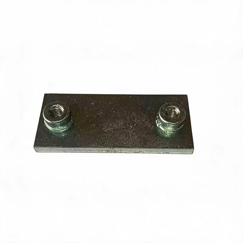 WQL-C welded base plate — WeiQue zinc-plated steel — DIN 3015