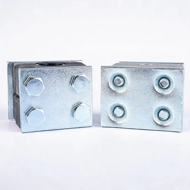 WQH reinforced single pipe clamp — angled view, steel — DIN 3015-2, ø14–108 mm