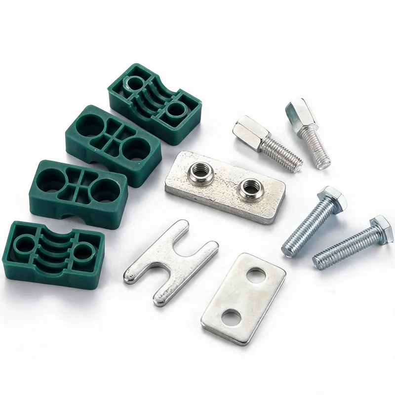 WQH stacking pipe clamp — exploded view: body, bolt, nut, stacking