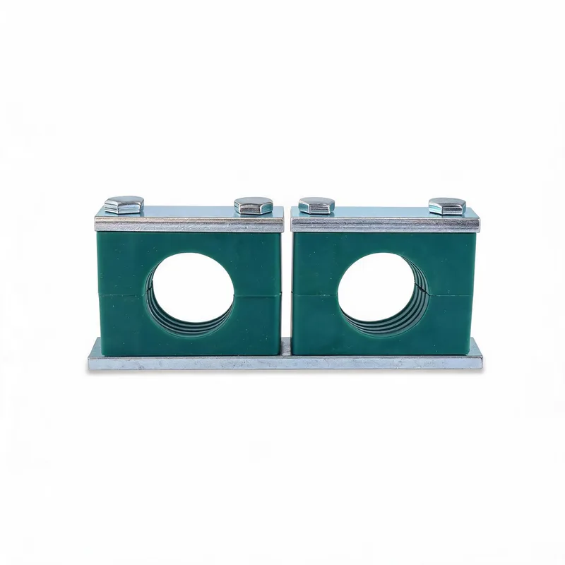 WQH heavy series pipe clamp size range — ø14–108 mm comparison — DIN 3015-2