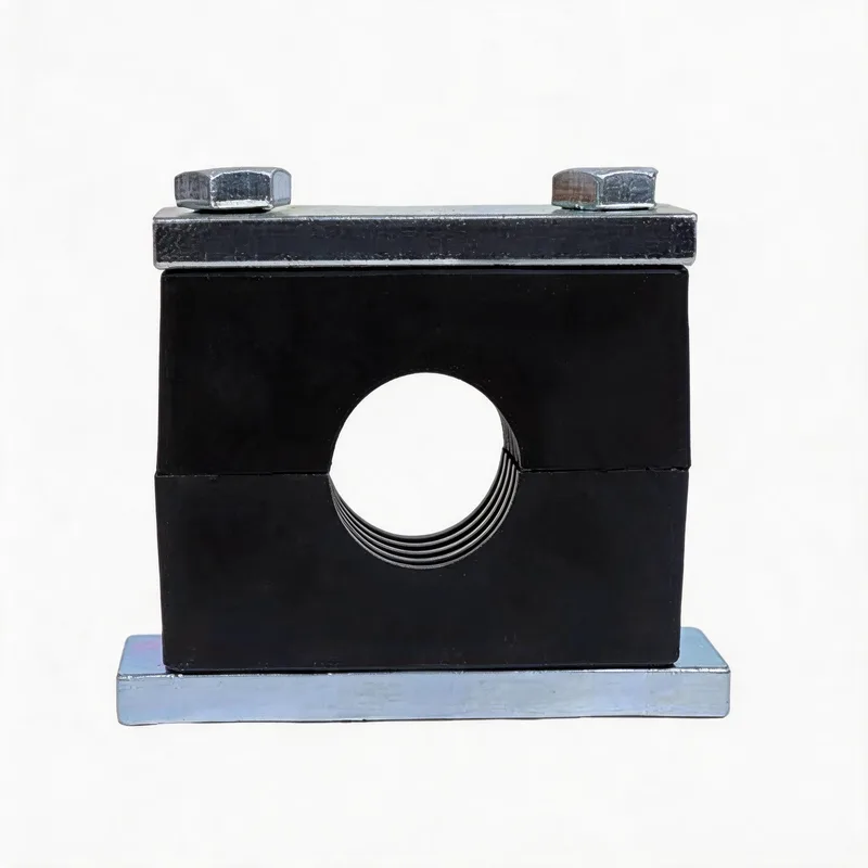 WQH outer-hex single nylon pipe clamp — WeiQue nylon body — DIN 3015-2, ø14–108 mm