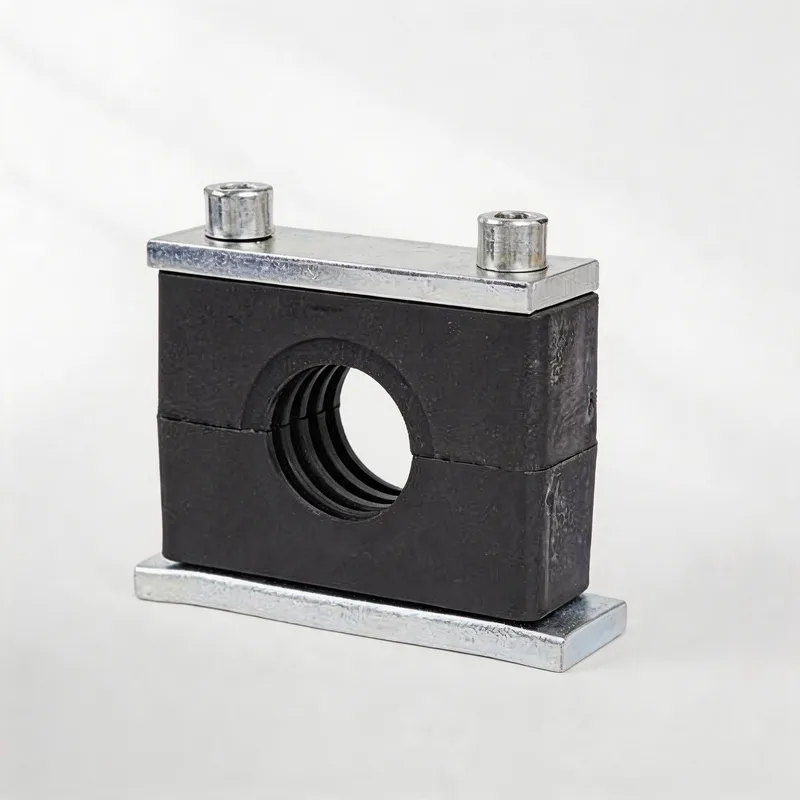 WQH inner-hex single nylon pipe clamp — WeiQue nylon body — DIN 3015-2, ø14–108 mm
