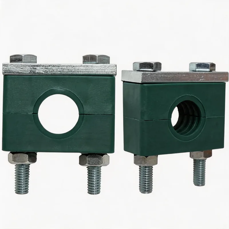 WQH long-bolt heavy pipe clamp size range — ø14–108 mm comparison — DIN 3015-2