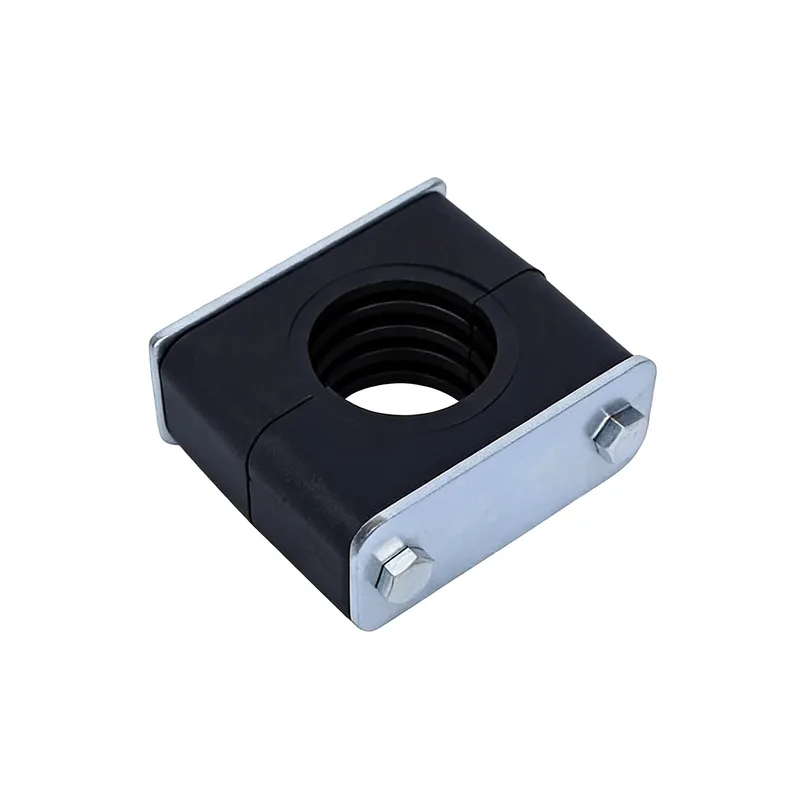 WQL·G3 pipe clamp — angled view, nylon body — DIN 3015-1, ø6–108 mm