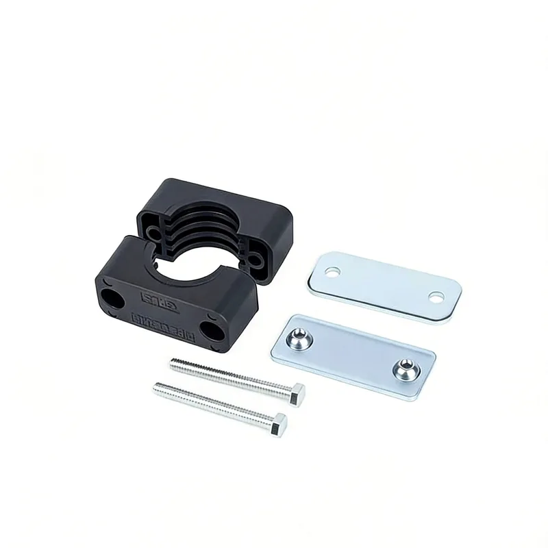 WQL·G3 pipe clamp — exploded view: body, bolt, nut, welded base