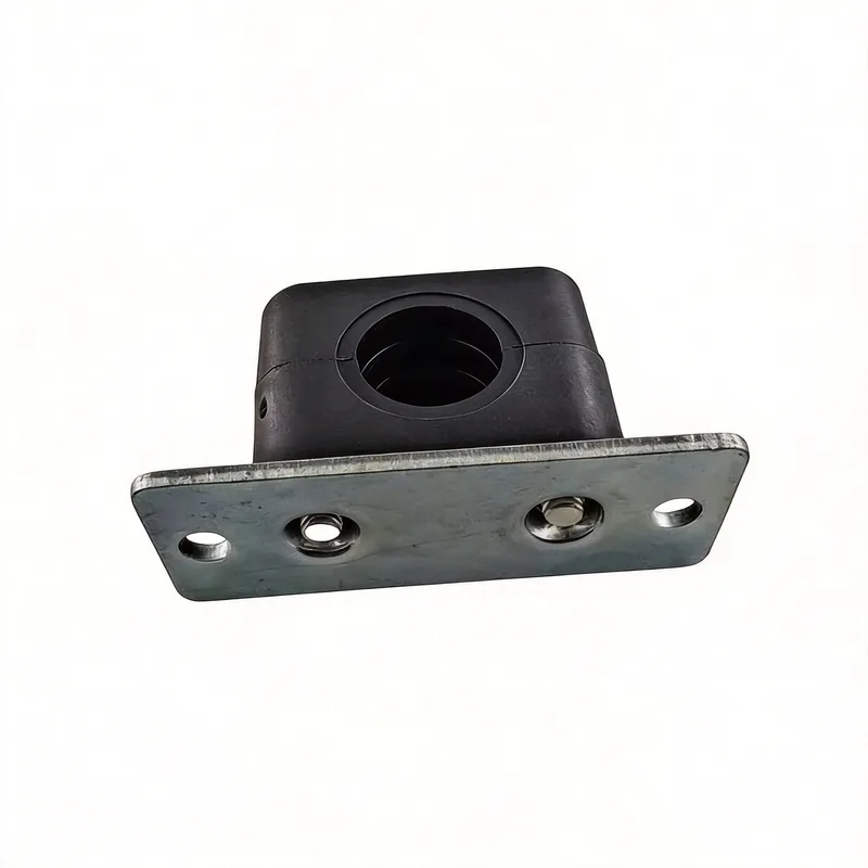 WQL·G5 pipe clamp — angled view, nylon body — DIN 3015-1, ø6–108 mm