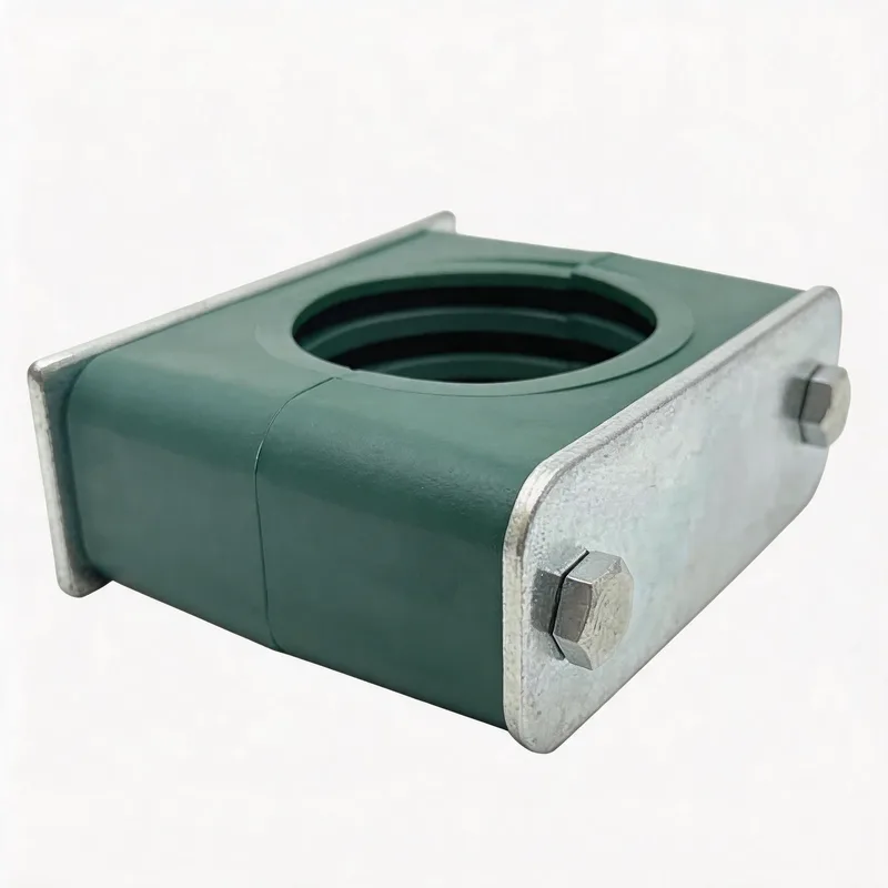 WQL·G3 pipe clamp — angled view, plastic body — DIN 3015-1, ø6–108 mm