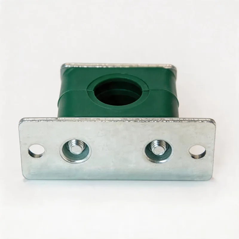 WQL·G6 pipe clamp — angled view, plastic body — DIN 3015-1, ø6–108 mm