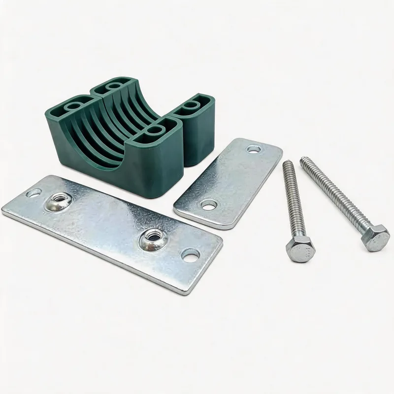 WQL·G6 pipe clamp — exploded view: body, bolt, nut, long welded base