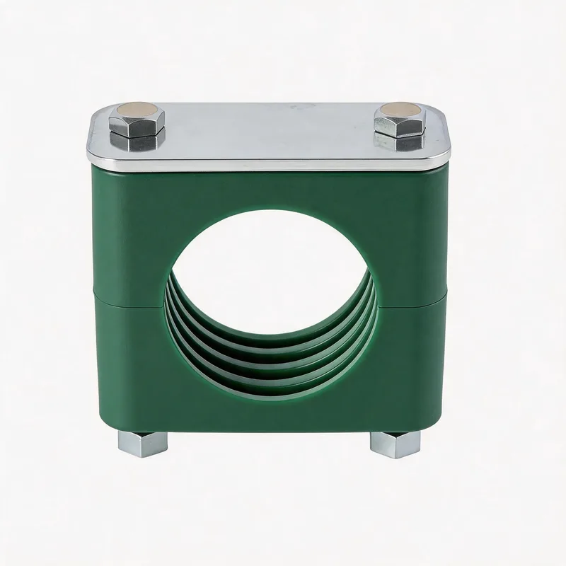 Rail-nut pipe clamp for adjustable machine-frame coolant and hydraulic lines