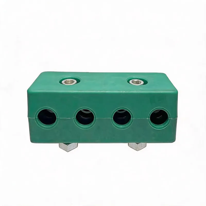 WQL 4-hole inner-hex rail-nut pipe clamp — WeiQue plastic body — DIN 3015-1, ø6–108 mm