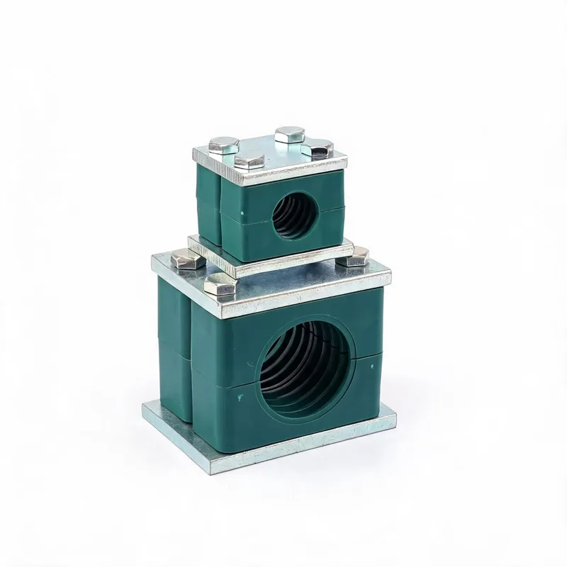WQH reinforced single pipe clamp size range — ø14–108 mm comparison — DIN 3015-2