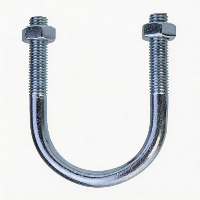 WQU galvanized U-bolt pipe clamp — WeiQue hot-dip galvanized steel, DN15–DN100