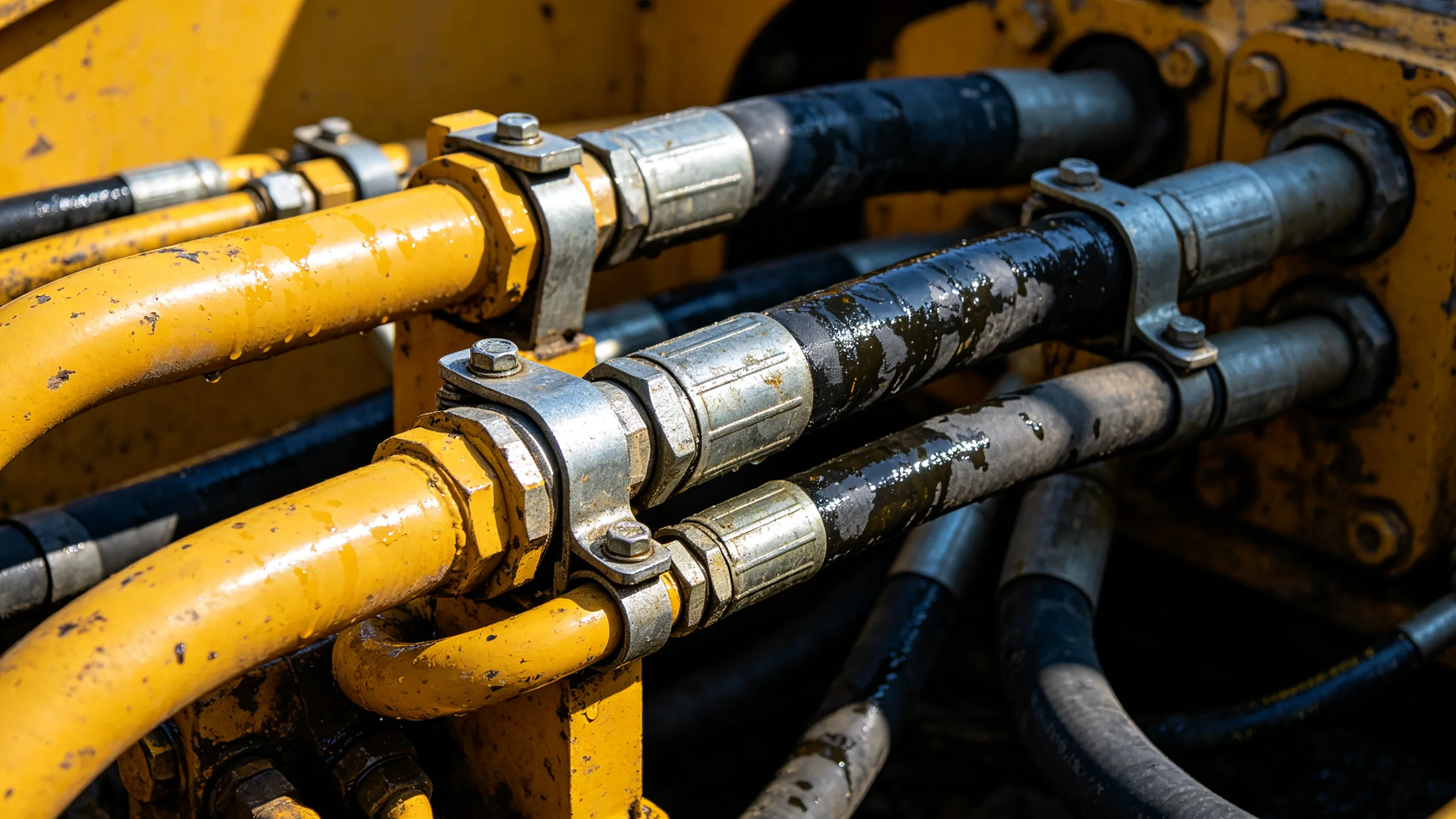 Construction machinery vibration-rated pipe clamps IP67 — heavy-duty DIN 3015 clamp system by WeiQue